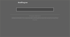 Desktop Screenshot of deadfrog.me