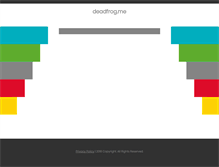 Tablet Screenshot of deadfrog.me