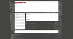 Desktop Screenshot of deadfrog.com