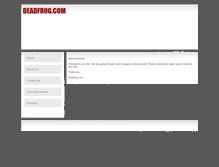 Tablet Screenshot of deadfrog.com